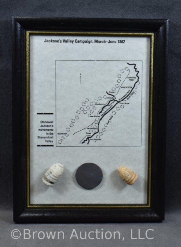 (3) Civil War dug relics from Stonewall Jackson's campaign