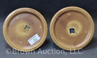 Pair of Roseville Florentine I 3"h candleholders - 4