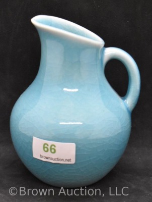 Mrkd. Rookwood 4"h blue pitcher, Shape No. 6795, dated XLVI