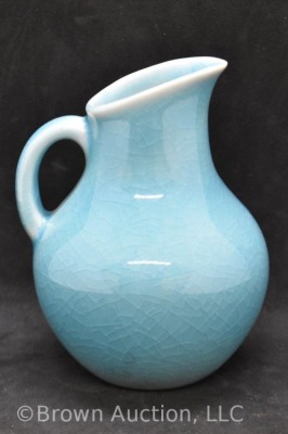 Mrkd. Rookwood 4"h blue pitcher, Shape No. 6795, dated XLVI - 3