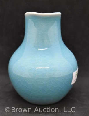 Mrkd. Rookwood 4"h blue pitcher, Shape No. 6795, dated XLVI - 4