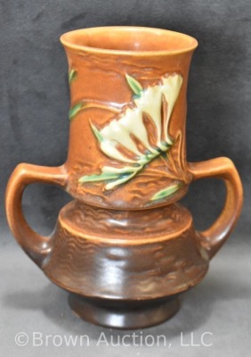 Roseville Freesia 118-6" vase, tangerine - 3