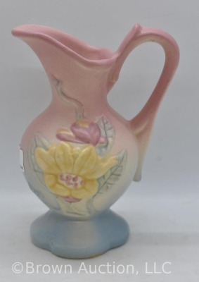 Hull Magnolia (Matte) 14 4.75" pitcher, pink/ blue - 3