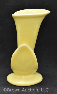 Mrkd. Roodwood 5.25" yellow vase, Shape No. 6591, dated L - 3