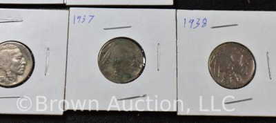 (10) Buffalo nickels - 5