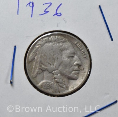 (10) Buffalo nickels - 6