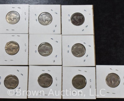 (10) Buffalo nickels - 7