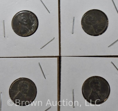 (10) 1943 Lincoln Wheat steel pennies - 3