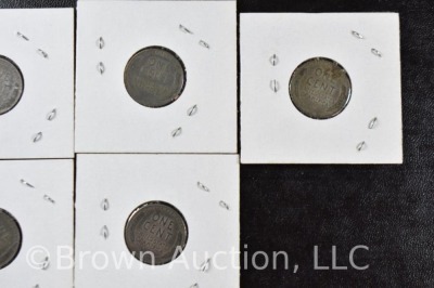 (10) 1943 Lincoln Wheat steel pennies - 10