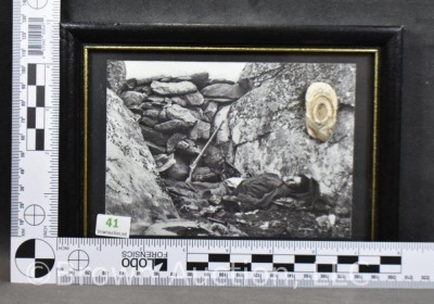 Copy of photo of dead soldier in "Devil's Den" at Gettysburg - 6