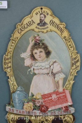 1900 Hill's Cascara Quinine advertising calendar (starts with April) - 2