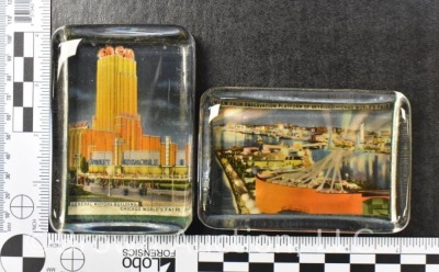 (2) World's Fair souvenir paperweights - 6