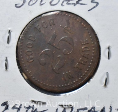 U.S. Troops Post Exchange 25 cent Trade Token - 2