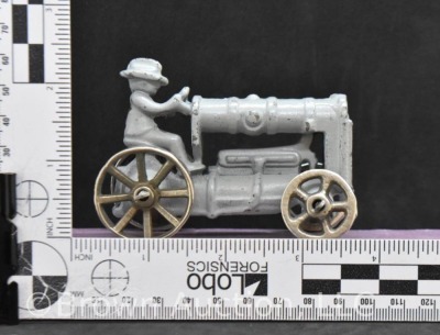 Cast Iron farm tractor with driver, 3.5"l x 2.5"h - 8