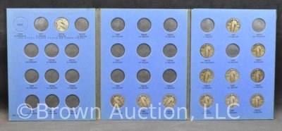 Incomplete Standing Liberty Quarters book - 13 total - 2