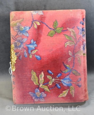 Old cloth photo album - Full! - 24 photographs in total - 5