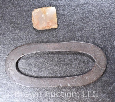 Revolutionary War Iron striker and flint - 2