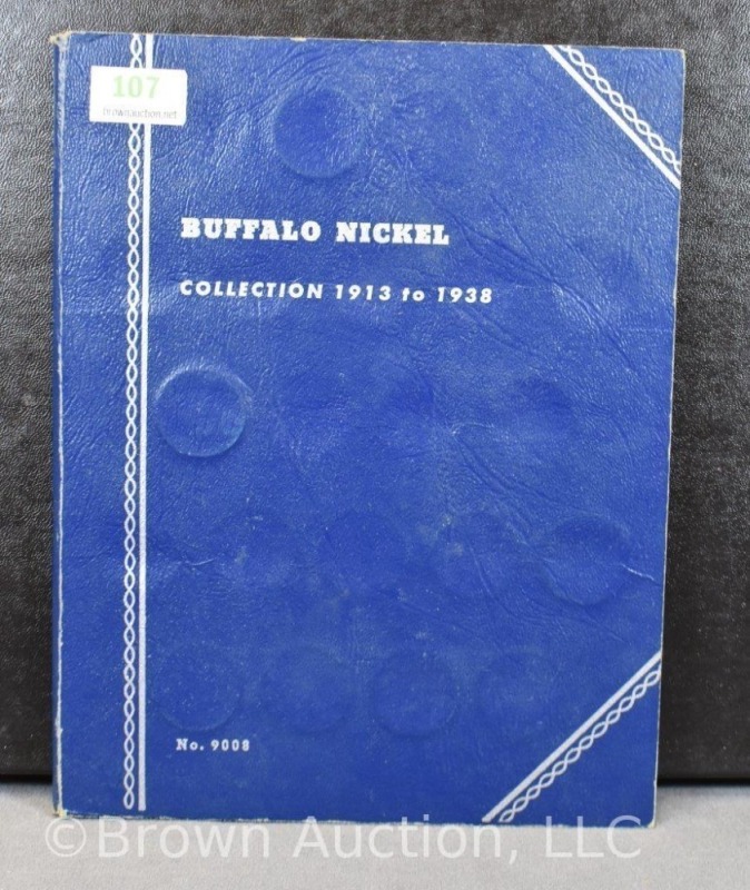 Incomplete Buffalo Nickel book - 46 in total