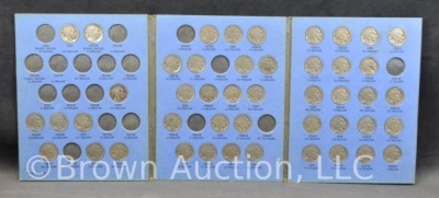 Incomplete Buffalo Nickel book - 46 in total - 2