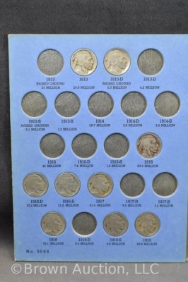 Incomplete Buffalo Nickel book - 46 in total - 3