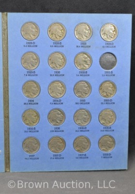 Incomplete Buffalo Nickel book - 46 in total - 5