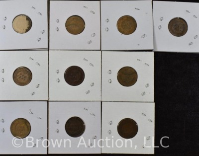 (10) Assorted Inidian Head Pennies - 7