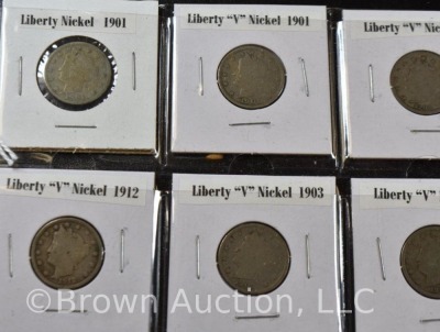 (20) assorted Liberty V nickels - 2