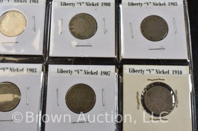 (20) assorted Liberty V nickels - 3