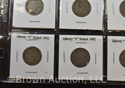 (20) assorted Liberty V nickels - 6