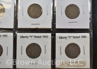 (20) assorted Liberty V nickels - 7