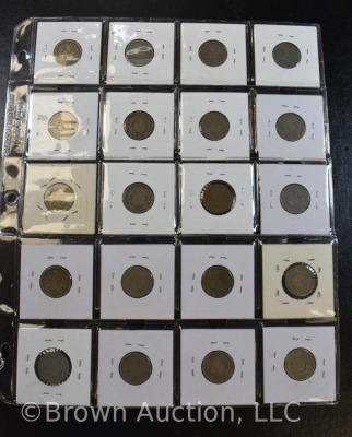 (20) assorted Liberty V nickels - 11