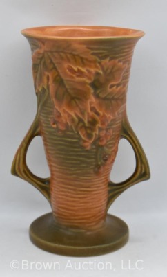 Roseville Bushberry 30-6" vase, russet - 3