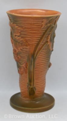 Roseville Bushberry 30-6" vase, russet - 4