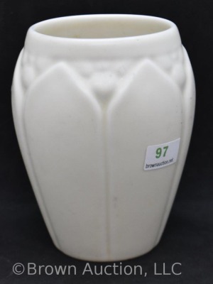 Mrkd. Rookwood 4.75"h white matte vase, Shape #2090, dated XXXVIII