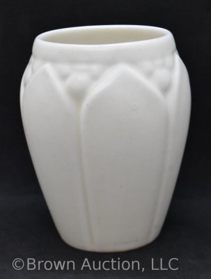 Mrkd. Rookwood 4.75"h white matte vase, Shape #2090, dated XXXVIII - 4