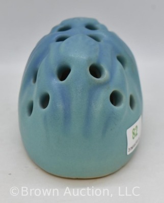 Van Briggle flower frog, turquoise blue - 4