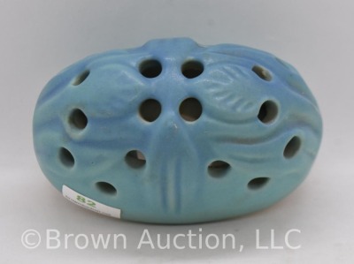 Van Briggle flower frog, turquoise blue - 5