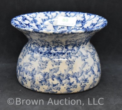 Mrkd. Marshall Pottery mini cuspidor, 3"h x 4.5"d (very tight hairline)