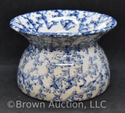 Mrkd. Marshall Pottery mini cuspidor, 3"h x 4.5"d (very tight hairline) - 2