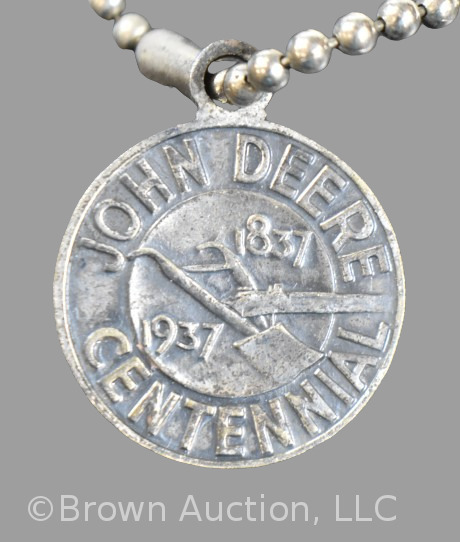 John Deere Centennial key ring, 1937-1937