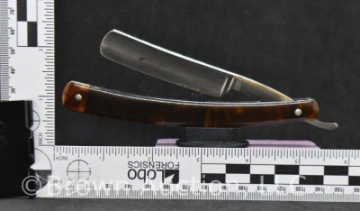 Maher & Grosh straight razor, amber scales - 5