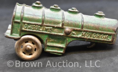 A.C Williams Cast Iron Gasoline/ Motor Oil tanker tractor/ trailer - 10