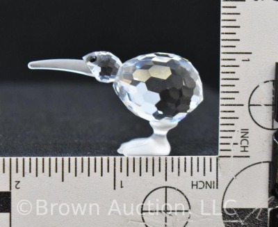 Swarovski #7617 Kiwi bird figurine with black gemstone eyes, mib - 6