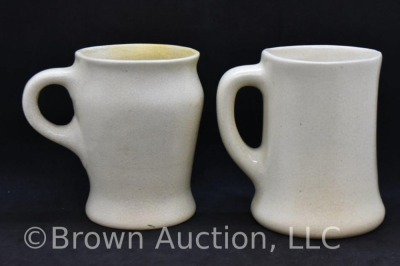 (2) Roseville Creamware F.O.E. 5"h mugs - 3