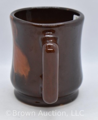 Mrkd. Weller Louwelsa 3.5"h mug, leaf design - 2