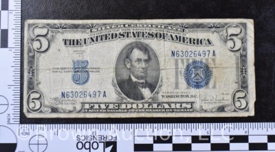 5 Dollar US Silver Certificate - 5