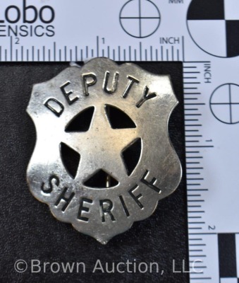 "Deputy Sheriff" badge, 5-star; 2"h x 1.75"w - 3