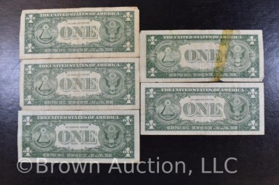 (5) 1 dollar US Silver Certificates - 5