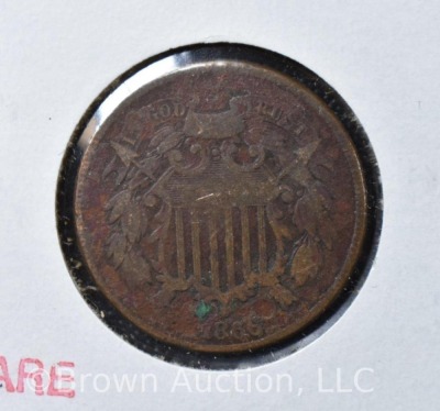 1865 Two Cent Piece - 2