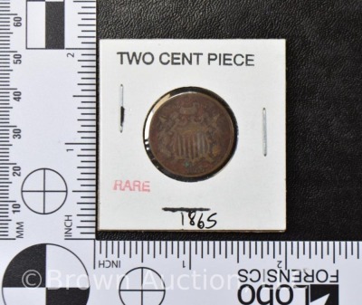 1865 Two Cent Piece - 4